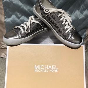 Michael Kors Logo Silver Women’s Sneakers